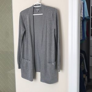 Gray cardigan
